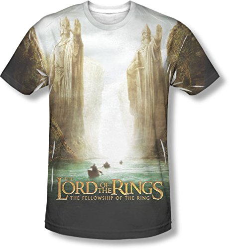 Lord of the Rings - Der Herr der Ringe - Herren Fellowship Poster T-Shirt, XX-Large, White von Lord Of The Rings