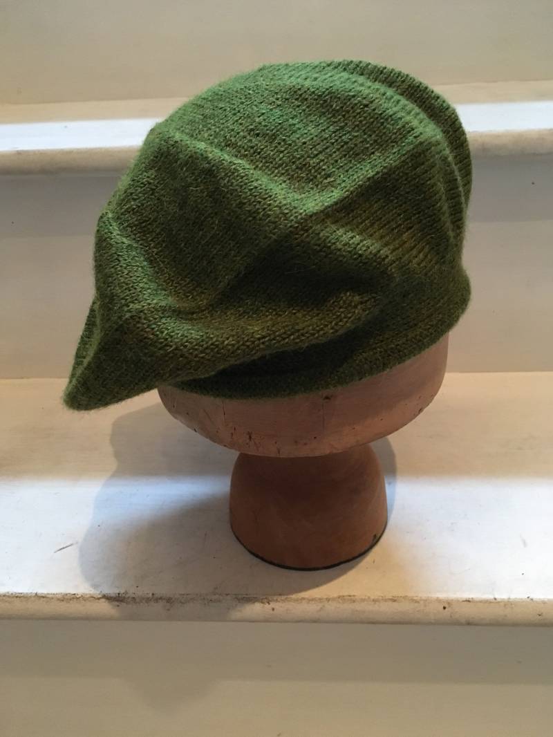 Grünes Alpaka-Barett, Grüner Gestrickter Tam, Scottish Grünes Unisex-Barett, Damen-Grünes Barett, Herren-Grüner Uk Beret, Alpaka Tam Grünes Alpaka-Barett, Grüner Gestrickter Tam, Scottish Grünes Unisex-Barett, Damen-Grünes Barett, Herren-Grüner Uk Beret, Alpaka Tam von LordandTaft
