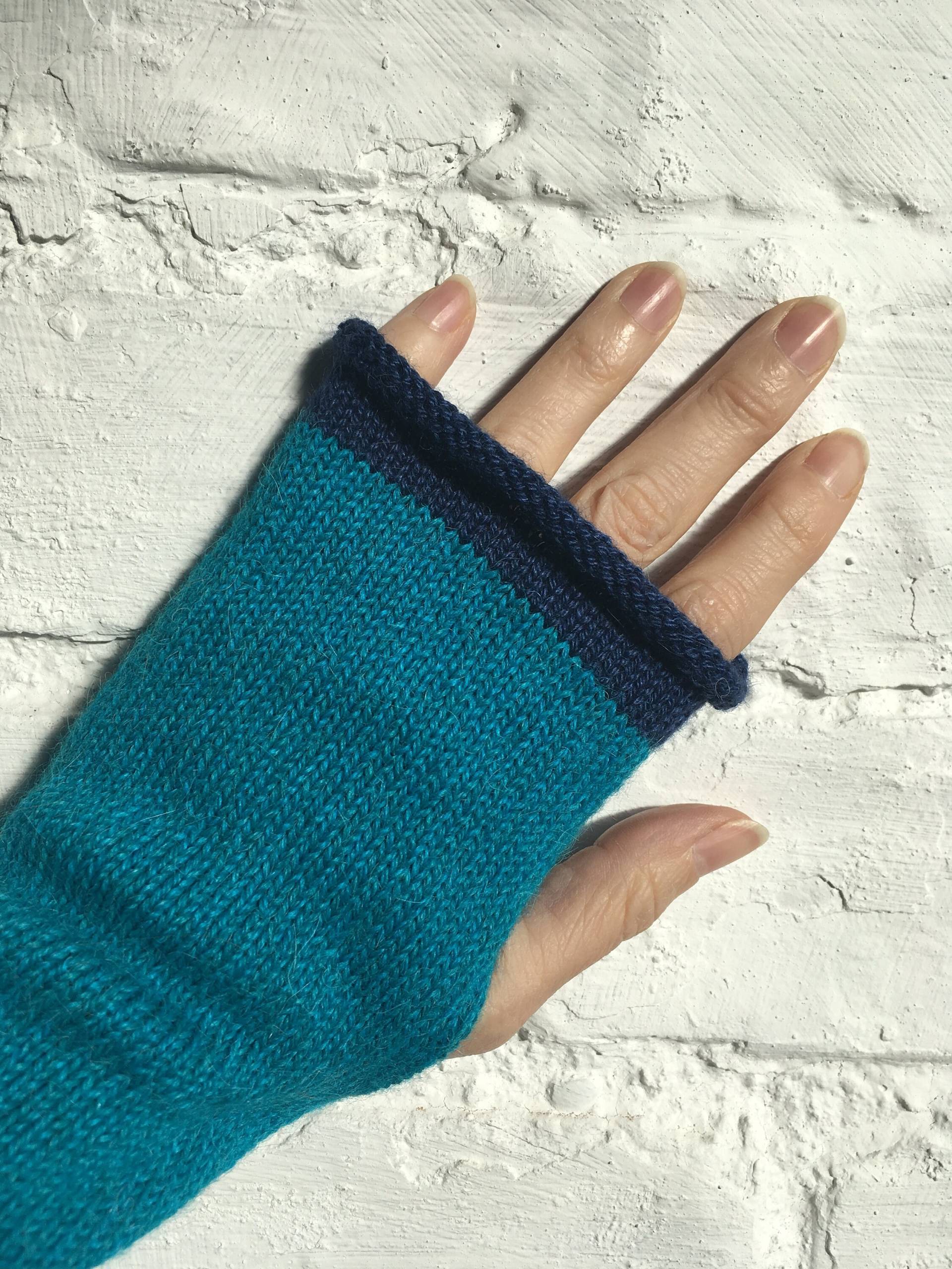 Türkisblaue Handschuhe, Blaue Armstulpen, Alpaka Handschuhe Türkisblaue Handschuhe, Blaue Armstulpen, Alpaka Handschuhe von LordandTaft