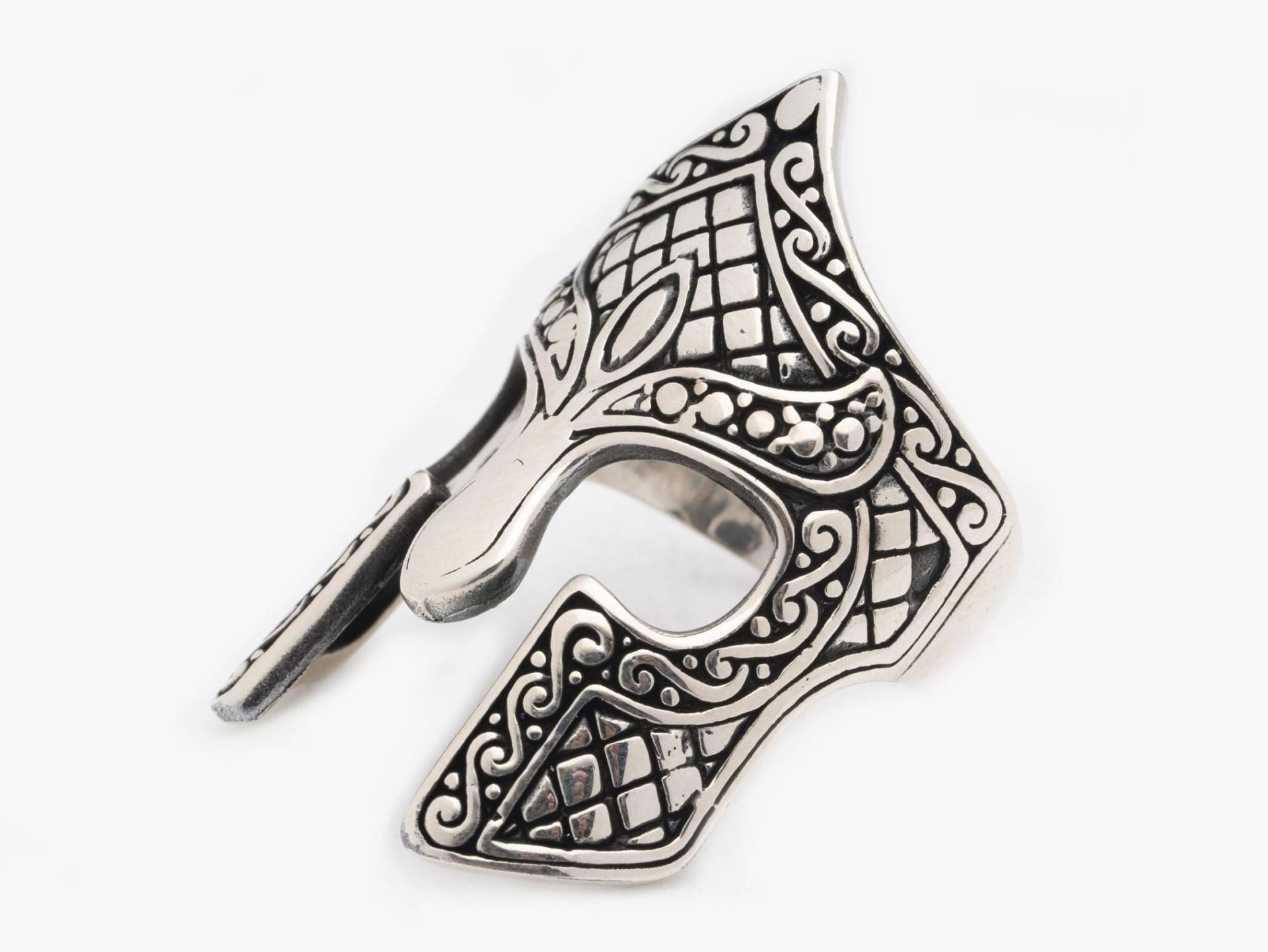 Ritterhelm Silberring/Spartan Helm Ring Handgemachter Silber Krieger Herren 925 Sterling Geschenk Für Mann Mich von LordenSilver