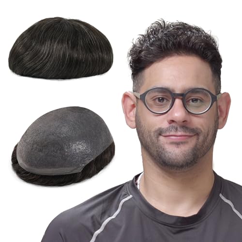 Lordhair Perücke Männer,Realität Toupet,0,06 mm Alle V-Looped Dünnes,Haarfreestyle,Natürlich eng anliegend, Elegant und Schön von Lordhair