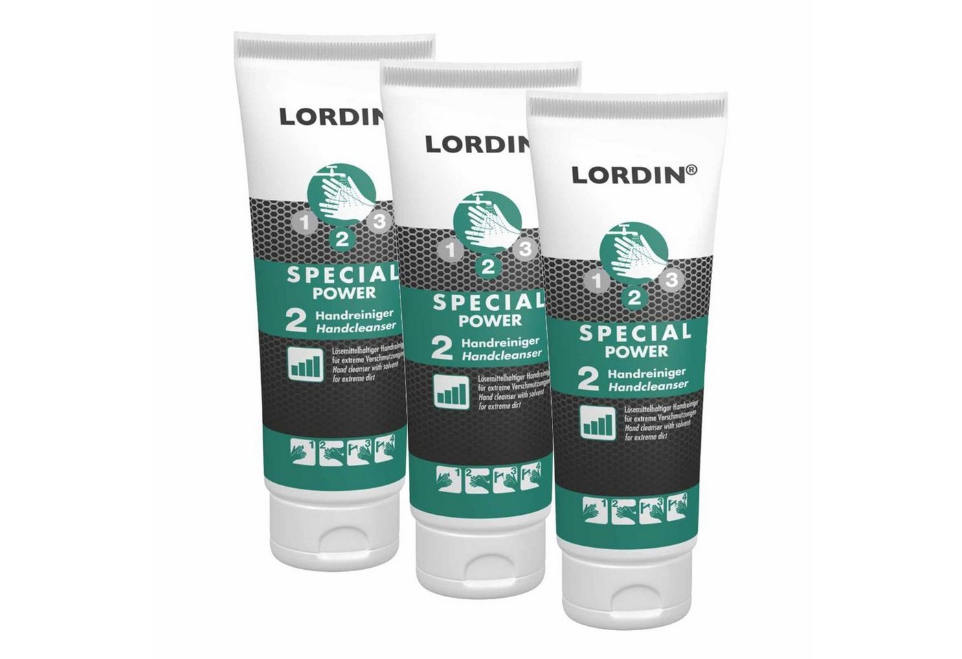 Lordin Handcreme 3x Handwaschpaste SPECIAL POWER ml - für hartnäckigen Verschmutzungen von Lordin