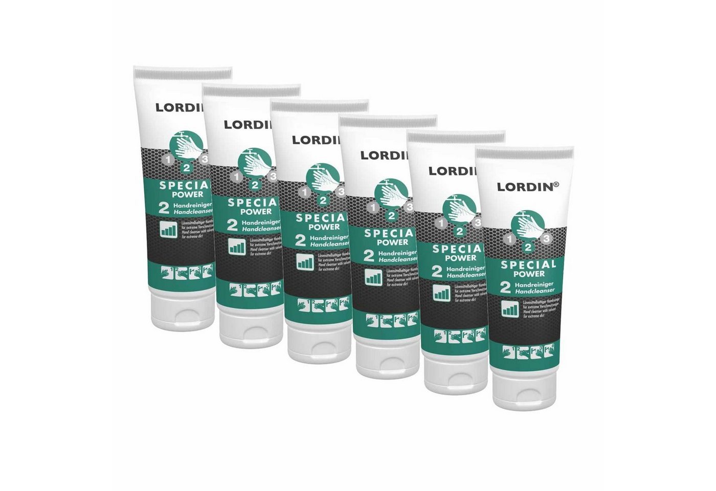 Lordin Handcreme 6x Handwaschpaste SPECIAL POWER ml - für hartnäckigen Verschmutzungen von Lordin