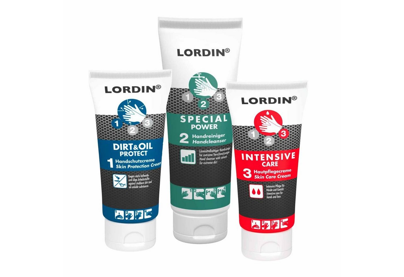 Lordin Handcreme Handpflege Set 3-teilig - Hautpflege, Hautreinigung und Hautschutz von Lordin