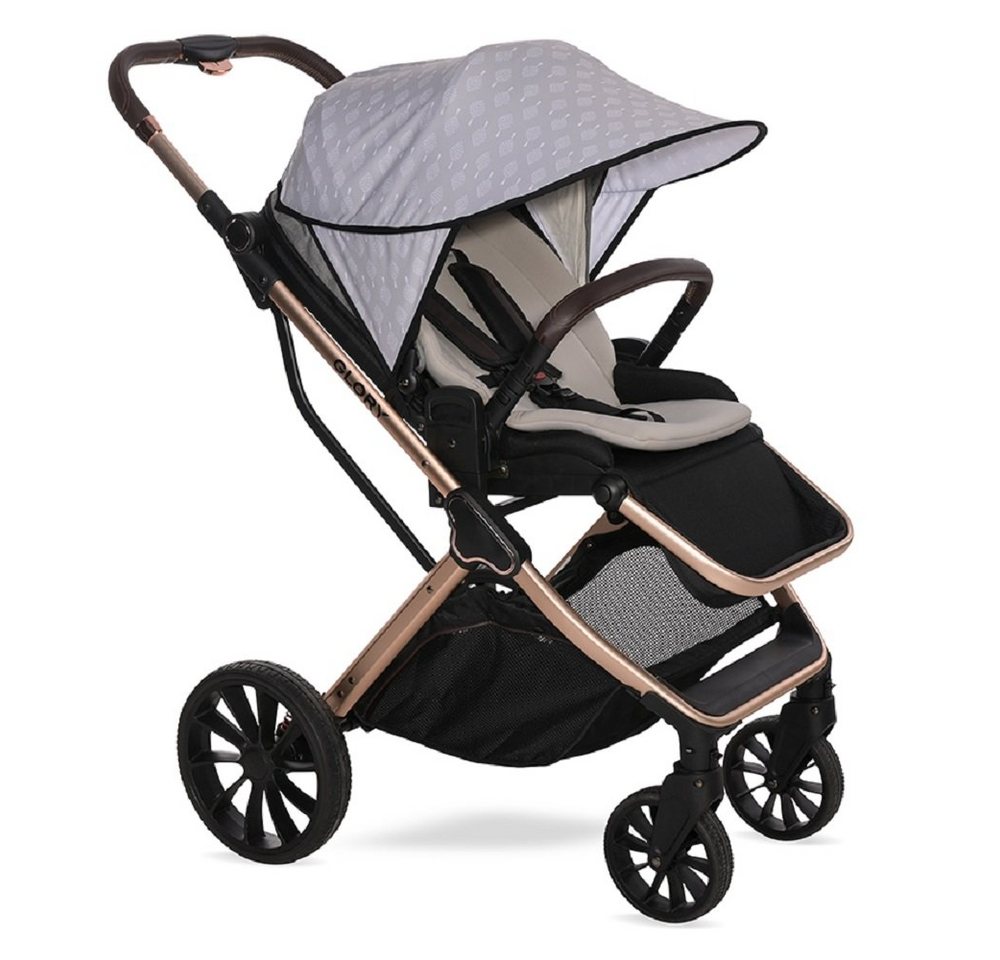 Lorelli Kinderwagenschirm Kinderwagen Sonnenschutz, Universal UV-Schutz Schutz vor Sonne Staub Wind von Lorelli