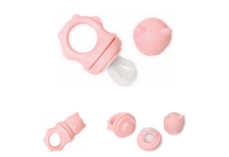 Lorelli Schnuller Fruchtsauger 2 in 1 Beißring, Beikostsauger, Fütterhilfe, Schutzkappe von Lorelli