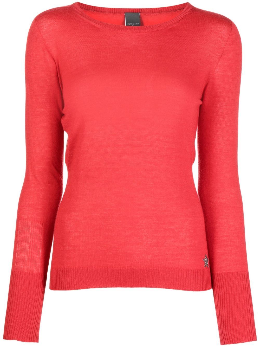 Lorena Antoniazzi Pullover mit Glitter - Rot von Lorena Antoniazzi