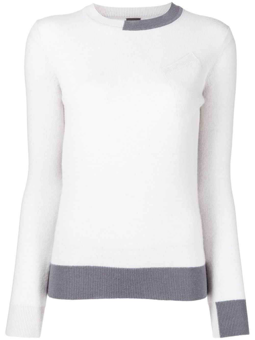 Lorena Antoniazzi Zweifarbiger Pullover - Grau von Lorena Antoniazzi