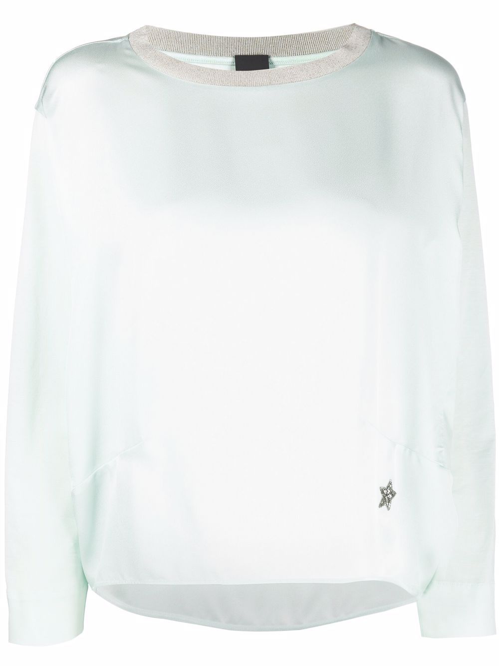 Lorena Antoniazzi Sweatshirt mit Stern-Patch - Blau von Lorena Antoniazzi