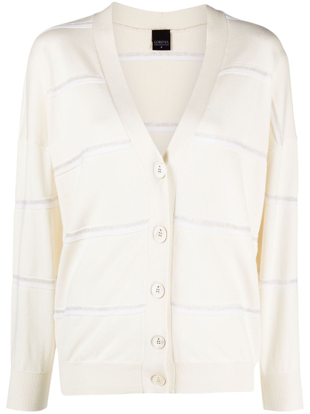 Lorena Antoniazzi Gestreifter Cardigan - Nude von Lorena Antoniazzi