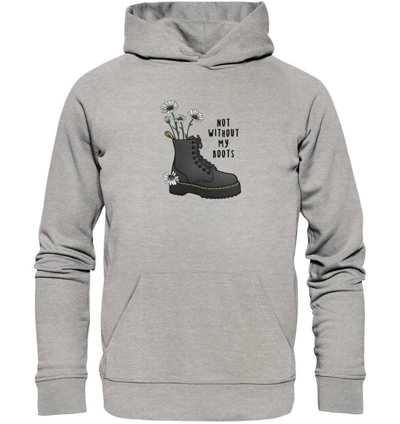 Flower Boots Organic Hoodie | Martens Dr Grunge Doc Goth Hoodie, Alternative Quote von LorenaxAngelina