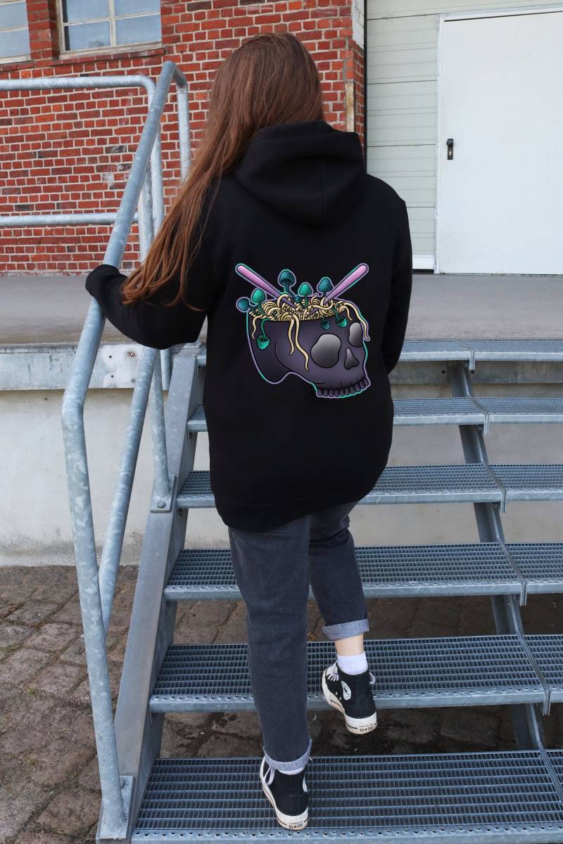 Ramen Skull - Organic Hoodie | Autumn Pulli Fall Pullover Witchy Clothing Witch Gift For Her Christmas von LorenaxAngelina