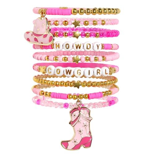 Lorenleya Stretch-Armbänder mit Western-Cowgirl-Perlen, stapelbarer Cowgirl-Hut, Stiefel-Zubehör, böhmischer Schmuck für Frauen, Weihnachten, Geburtstagsgeschenk Lorenleya Stretch-Armbänder mit Western-Cowgirl-Perlen, stapelbarer Cowgirl-Hut, Stiefel-Zubehör, böhmischer Schmuck für Frauen, Weihnachten, Geburtstagsgeschenk von Lorenleya