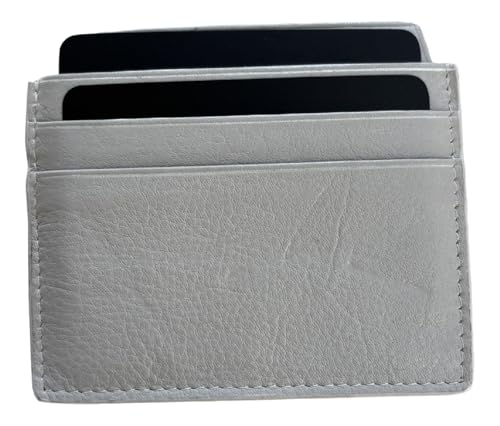 Lorenz 0995 Unisex Slim Cow Nappa Leder Kartenetui, grau, Compact, Schlanker Kartenhalter von Lorenz