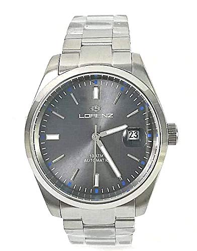 Lorenz Herren Armbanduhr in der Farbe Silber mit Edelstahlarmband, Gehäusedurchmesser: 39 mm, 030134DD von Lorenz