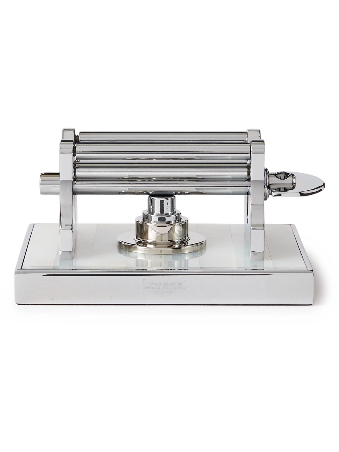 Lorenzi Milano - Chrome-Plated Mother-of-Pearl Toothpaste Squeezer - Men - Silver Lorenzi Milano - Chrome-Plated Mother-of-Pearl Toothpaste Squeezer - Men - Silver von Lorenzi Milano