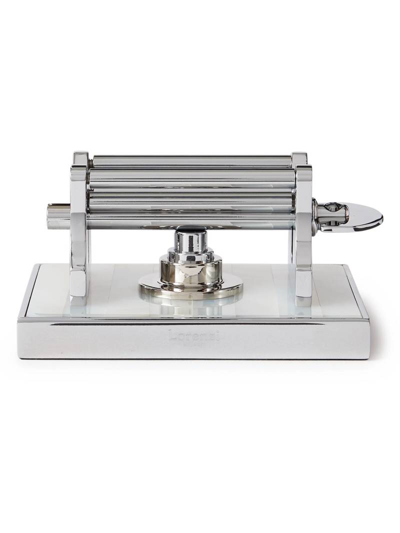 Lorenzi Milano - Chrome-Plated Mother-of-Pearl Toothpaste Squeezer - Men - Silver von Lorenzi Milano