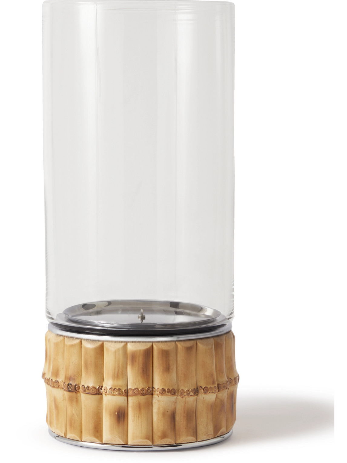 Lorenzi Milano - Glass and Bamboo Flower Vase Set - Men - Neutrals Lorenzi Milano - Glass and Bamboo Flower Vase Set - Men - Neutrals von Lorenzi Milano
