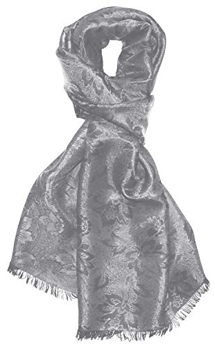 Lorenzo Cana Herren Schal gewebt in Damastwebung, florales grau silber Paisleymuster aus Viskose mit Seide 55 cm x 190 cm - 8910111 Lorenzo Cana Herren Schal gewebt in Damastwebung, florales grau silber Paisleymuster aus Viskose mit Seide 55 cm x 190 cm - 8910111 von Lorenzo Cana