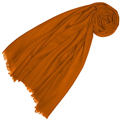 Lorenzo Cana Damen Pashmina Schal Schaltuch 100% Kaschmir leicht kuschelweich Kaschmirschal Kaschmirtuch Kaschmirpashmina einfarbig von Lorenzo Cana