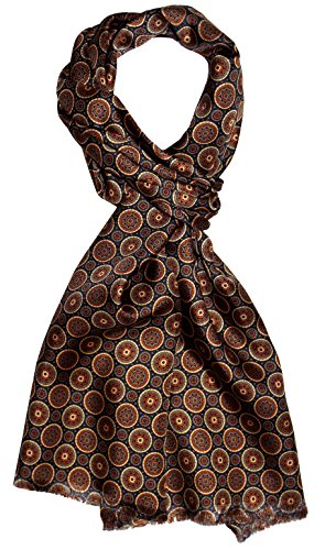 Lorenzo Cana - Herren Schal 100% Seide in harmonischen Braun Farben bedruckt doppellagig Seidenschal Seidentuch Tuch Dandy Style 30 cm x 160 cm - 8920511 Lorenzo Cana - Herren Schal 100% Seide in harmonischen Braun Farben bedruckt doppellagig Seidenschal Seidentuch Tuch Dandy Style 30 cm x 160 cm - 8920511 von Lorenzo Cana
