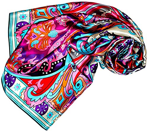 Lorenzo Cana Seidentuch aufwändig bedruckt Tuch 100% Seide 110 x 110 cm harmonische Farben Damentuch Schaltuch von Lorenzo Cana