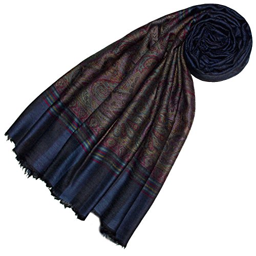 Lorenzo Cana Damen Pashmina Kaschmirschal 100% Kaschmir jacquard gewebt Paisley Muster Schal Schaltuch Kaschmirtuch Kaschmirpashmina 78362 von Lorenzo Cana