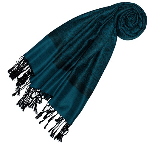 Lorenzo Cana Designer Damen Pashmina hochwertiger Marken-Schal jacquard gewebtes Paisley Muster 70 x 180 cm Modal harmonische Farben Schaltuch Schal Tuch 93314 von Lorenzo Cana