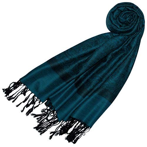 Lorenzo Cana Designer Pashmina Damen Markenschal gewebtes Pasiely Muster Damast - Webart 70 cm x 180 cm Naturfaser Modal Schaltuch Schal Tuch 9331477 von Lorenzo Cana