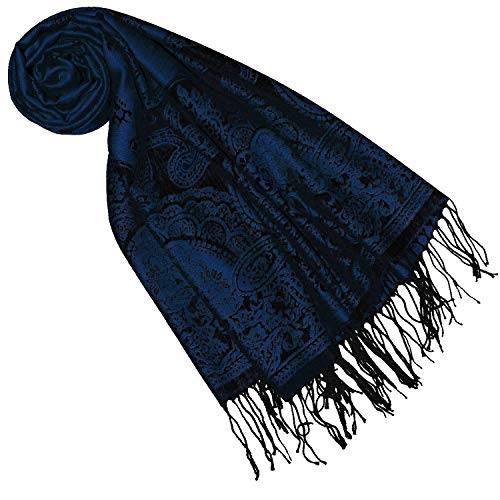 Lorenzo Cana Designer Pashmina Damen Markenschal gewebtes Pasiely Muster Damast Webart 70 cm x 180 cm Naturfaser Modal Schaltuch Schal Modetuch 9331977 von Lorenzo Cana