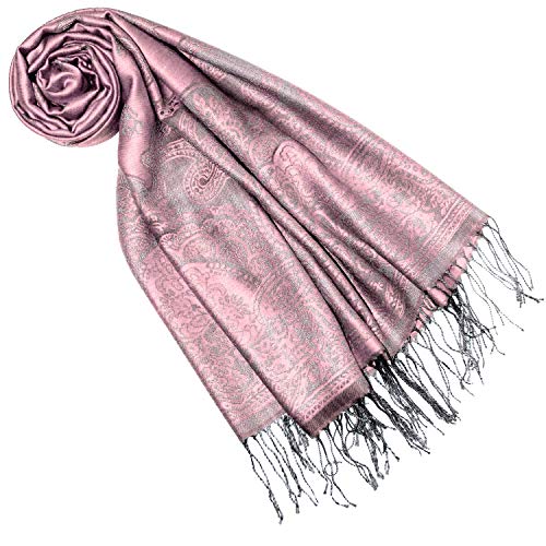 Lorenzo Cana Designer Pashmina Markenschal gewebtes Pasiely Muster Damast - Webart 70 x 180 cm Naturfaser Modal Schaltuch Schal Tuch Jacquard 9330977 von Lorenzo Cana