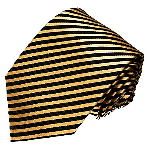 Lorenzo Cana - Gold Schwarz gestreifte EXTRALANGE Krawatte aus 100% Seide - 165 cm lang - 8436699 Lorenzo Cana - Gold Schwarz gestreifte EXTRALANGE Krawatte aus 100% Seide - 165 cm lang - 8436699 von Lorenzo Cana