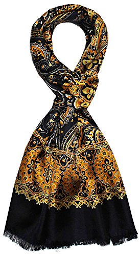 Lorenzo Cana - Herren Schal Wendeschal harmonische Farben - Vorderseite bedruckte Seide - Rückseite gewebte Wolle - 30 cm x 160 cm - 8915111 Lorenzo Cana - Herren Schal Wendeschal harmonische Farben - Vorderseite bedruckte Seide - Rückseite gewebte Wolle - 30 cm x 160 cm - 8915111 von Lorenzo Cana