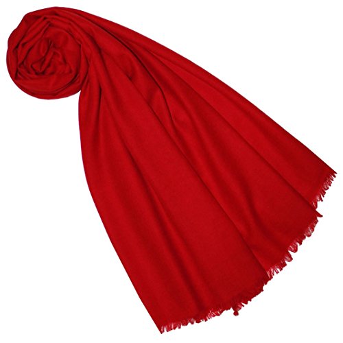 Lorenzo Cana Luxus Pashmina Damen Schal Schaltuch 100% Kaschmir Kaschmirschal Kaschmirtuch Kaschmirpashmina Rot 7829977 von Lorenzo Cana