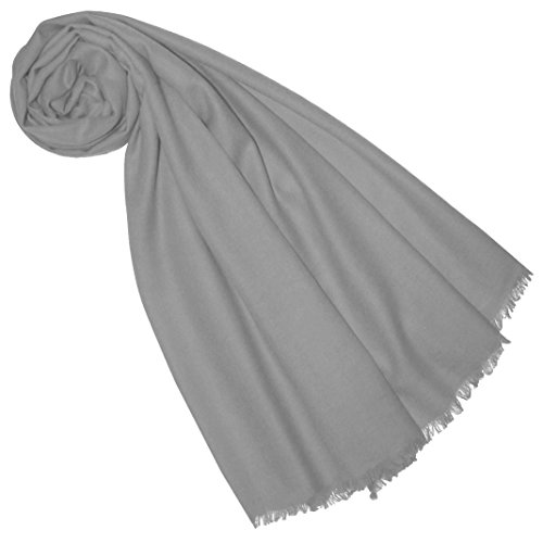 Lorenzo Cana Luxus Pashmina Frauenschal Schaltuch 100% Kaschmir Kaschmirschal Kaschmirtuch Kaschmirpashmina Grau 7829777 von Lorenzo Cana