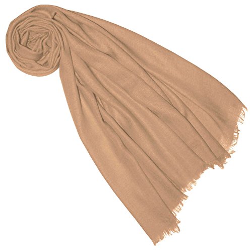 Lorenzo Cana Pashminaschal Schaltuch aus 100% Kaschmir Kaschmirschal Kaschmirtuch Hellbraun Camel 7830277 von Lorenzo Cana