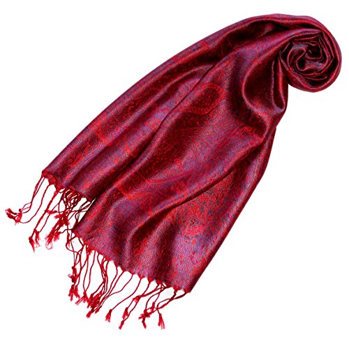 Lorenzo Cana - Luxus Seidenschal Schal 100% Seide jacquard gewebt harmonische Farben mit Fransen 35 cm x 160 cm Paisley Muster Seidentuch 78185 Lorenzo Cana - Luxus Seidenschal Schal 100% Seide jacquard gewebt harmonische Farben mit Fransen 35 cm x 160 cm Paisley Muster Seidentuch 78185 von Lorenzo Cana