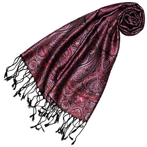 Lorenzo Cana Luxus Seidenschal für Frauen Schal 100% Seide gewebt Damenschal elegant Paisley Muster Weinrot 78641 Lorenzo Cana Luxus Seidenschal für Frauen Schal 100% Seide gewebt Damenschal elegant Paisley Muster Weinrot 78641 von Lorenzo Cana