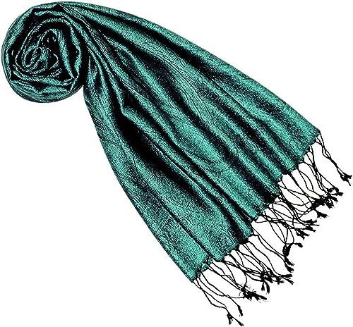 Lorenzo Cana Pashmina Damen Schal Schaltuch jacquard gewebt 100% Seide Paisley Muster Seidenschal Seidentuch Ton in Ton 7861433 von Lorenzo Cana