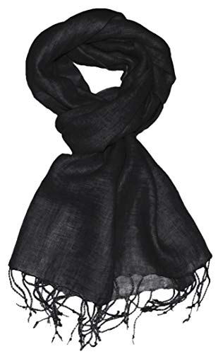 Lorenzo Cana - Schwarzer Herren Leinenschal, Schal aus 100% Leinen, 52 cm x 180 cm Tuch Naturfaser 9320911 Lorenzo Cana - Schwarzer Herren Leinenschal, Schal aus 100% Leinen, 52 cm x 180 cm Tuch Naturfaser 9320911 von Lorenzo Cana