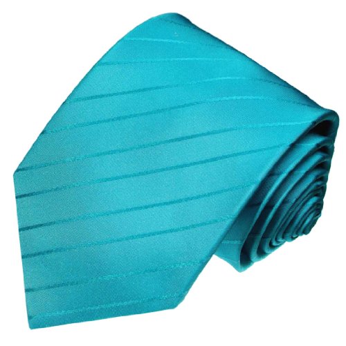 Lorenzo Cana - Türkise Krawatte aus 100% Seide - Trend Farben - Türkis uni - 84371 von Lorenzo Cana
