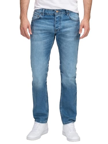 Lorenzo Loren Herren Jeans Regular Fit Baumwolle Männer Hose Denim Straight Cut Stonewashed LL-4011 Hellblau W38 L36 von Lorenzo Loren