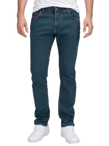 Lorenzo Loren Herren Jeans Regular Fit Baumwolle Männer Hose Denim Straight Cut Stonewashed LL-4015 Blau W31 L32 von Lorenzo Loren