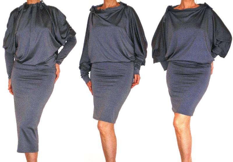 Multi-Way Kleid - Wandelbares Wickel Infinity Mit Tapered Hose Aus Jersey, Nr.3 von Loretari