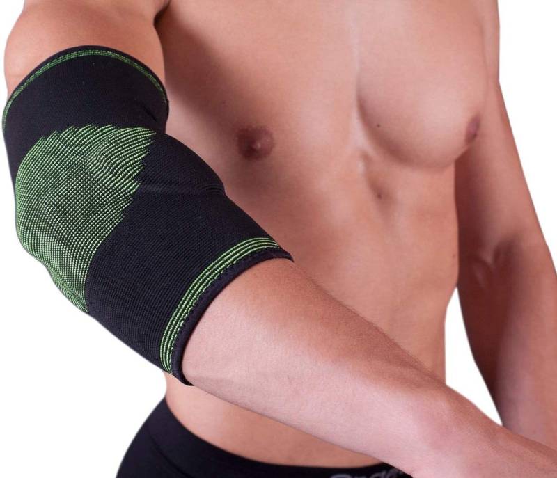 Lorey Medtec Ellenbogenbandage EL47003 Ellenbogenstütze mit 2 seitlichen Gelkissen von Lorey Medtec