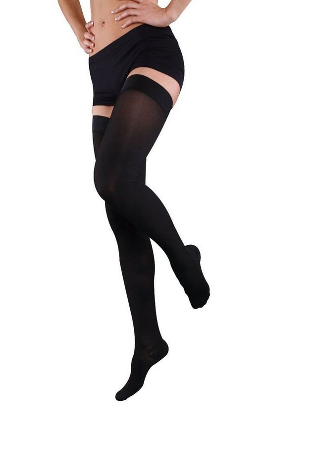 Lorey Medtec Kompressionsstrümpfe Schenkelstrümpfe AG, Stützstrümpfe, Klasse 2, geschlossene Spitze von Lorey Medtec