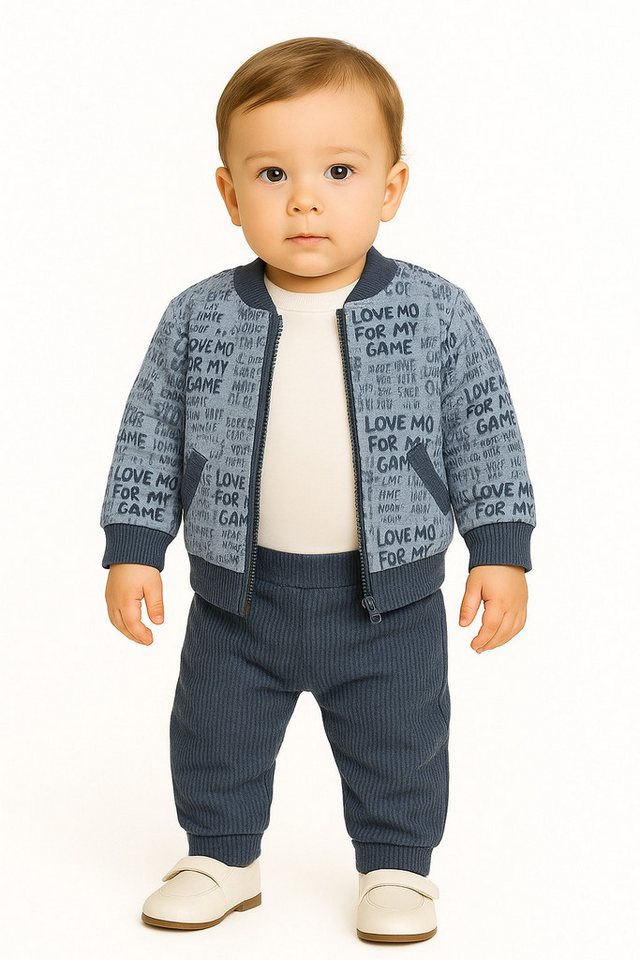 Lorey Medtec Neugeborenen-Geschenkset Jungen Outfit, 3er Set, Langarmshirt, Jacke, Hose, 100% Baumwolle (Langarmshirt + Jacke + Hose) von Lorey Medtec