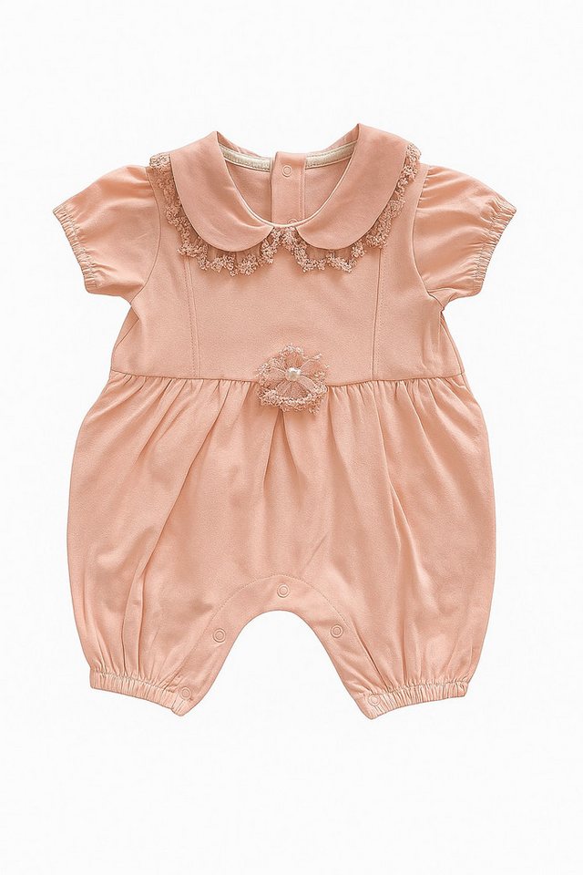 Lorey Medtec Strampler Baby Mädchen Strampler kurz, Rosa, 100% Baumwolle von Lorey Medtec