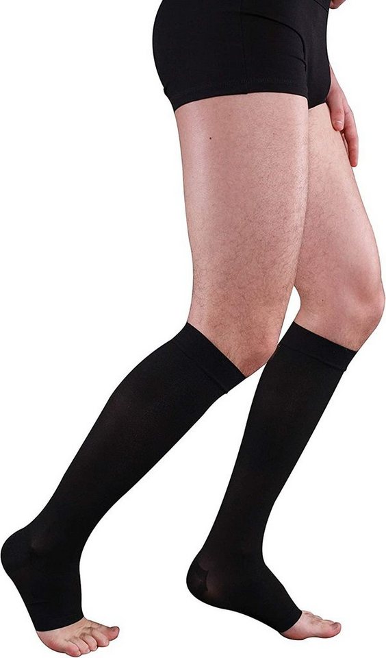 Lorey Medtec Stützkniestrümpfe Kompressionsstrümpfe AD, Kniestrümpfe, Klasse 1, offene Spitze von Lorey Medtec