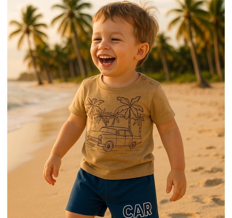 Lorey Medtec T-Shirt & Shorts Jungen Outfit, 2er Set für Kleinkind: T-Shirt + Shorts, 100% Baumwolle von Lorey Medtec